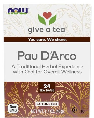 NOW Foods Real Tea PAU D'Arco - 24 Tea Bags