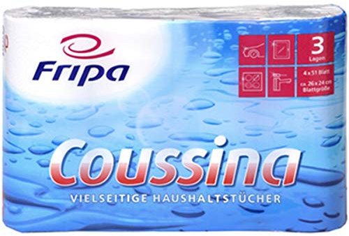 fripa 3204002 Küchenrolle Coussina, 3-lagig, weiß