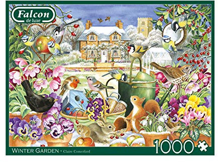 Jumbo Falcon de luxe 11130 Winter Garden Jigsaw Puzzle (1000-Piece)