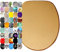 Sanilo Toilet Seat, Great Range of Colorful Toilet Seats, Stable Hinges, Easy to Mount (Glitter Gold)