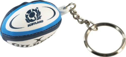 Gilbert Porte-clés Unisexe avec Balle de Rugby écossaise Multicolore Taille Unique