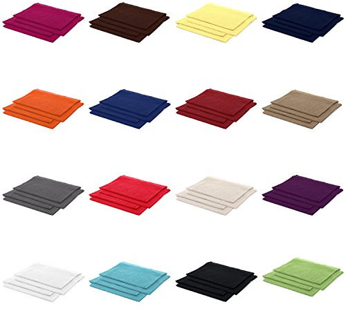AR Line 4er Pack zum Sparpreis, Frottier Handtuch-Serie - in 7 Größen und 16 Farben 100% Baumwolle 500 g/m², 4er Pack Gästetücher (30x50 cm) in Anthrazit-Grau