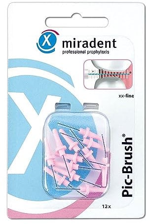 Miradent PIC-Brush Ersatzbürsten xx-fein pink, 12 Stück