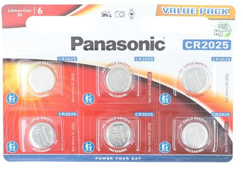 Panasonic CR2025L Single-use battery CR2025 Litio 3 V, 6 pezzi