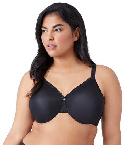 Wacoal Full Figure Simple Shaping Minimizer Bra Reggiseno, Opaque, Nero, 5D Donna