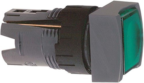 CABEZA PULS.LUM.CUADRADO VERDE LED