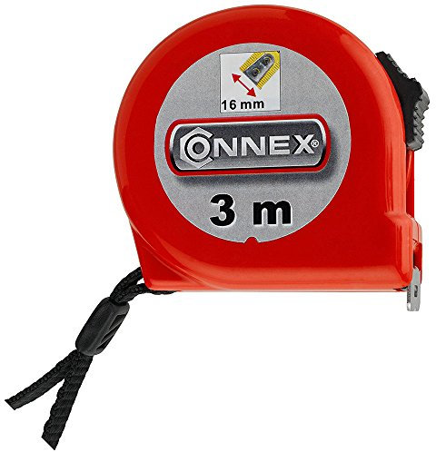 Connex Rollbandmaß 3 m / 16 mm, Stopptaste, magnetisch, COXT701163