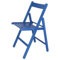 Mueblear 19015 Klappstuhl unten Holz blau 43 x 46 x 79 cm