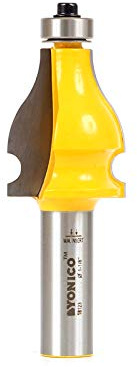 Yonico 18123 1-5/16-Inch Beaded Handrail Router Bit 1/2-Inch Shank