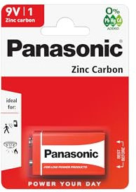 Panasonic 1148 Zinc 6F22R 9 V Special Power Battery