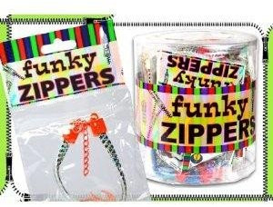 Funky Zipperz Reißverschluß Armband mit Anhänger versch. sortiert