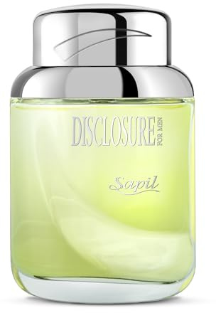 Sapil Disclosure Green Eau de Toilette for Men, 100ml – Captivating Blend of Floral, Woody, and Amber Notes for Classic Luxury