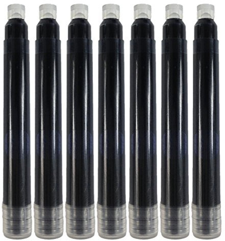Gullor Ink cartridges Fit Jinhao Foutain Pen, Dark Blue Ink, Set of 25 PCS