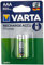 Varta Lot de 2 Piles Micro AAA pour téléphone DECT 800 mAh 1,2 V NiMH