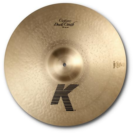Zildjian K Custom Series - 20 Inch Dark Crash Cymbal | Explosive Accent Voice for Drum Set, Quick Response for Fills, Cuts Through the Mix, Pro Bronze Alloy Build, 20 inch size