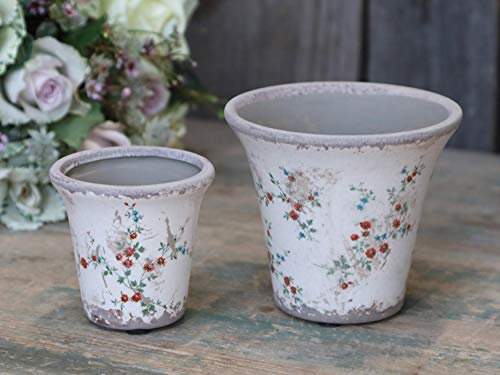Chic Antique Topf Vase Übertopf Blumentopf Tulle Übertopf H11xØ12,5cm 65415-00