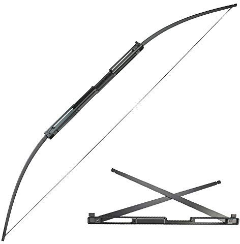 SHARROW Bogenschießen Straight Bogen Takedown Recurve Bogen und Pfeil Set 35lbs 55lbs Tragbar Gerade Bogen Langbogen mit 12er Carbonpfeile für Jugend Erwachsene Anfänger (35lbs, Typ 1)