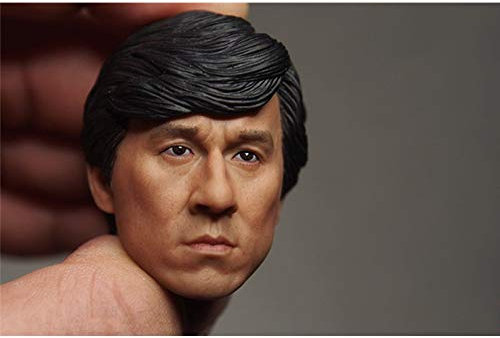 Leying 1/6 Soldat Männliche Kopfskulptur Jackie Chan Kung Fu Star Asiatische Actionfigur Männlicher Körper