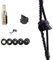 AMEYXGS Bogenschießen Peep Sights 37/45 Grad Aluminium Compound Bogen Visier Peep Sight 6X 8X Clarifier 1/8 1/16 1/32 3/32 3/64 Innerer Kern Aperture Kit (37Grad_schwarz, 6X)