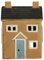 IB Laursen [A] Haus f/Teelicht Nyhavn schwarzes Dach 2 Schornsteine