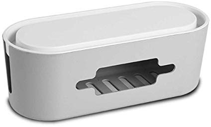 PORRASSO Raccogli Cavi Scatola Portacavi Organizzatore Cavi Scatola Cavi Scatola Nascondi Fili Grigio