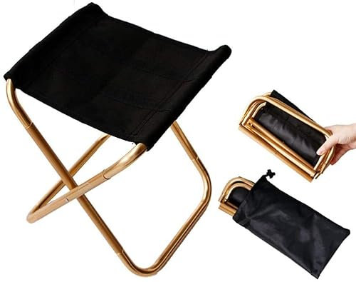 Mini Camping Hocker, Campinghocker Klappbar, Tragbarer Klapphocker Klappstuhl Klein Faltbar Hocker Für Outdoor, Konzerte, Angeln, Wandern