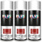 Pintura Spray 520cc para pintar todo tipo de super cies: madera, metal, cartón, tela, piedra, bra de vidrio, plásticos rígidos, etc para bricolaje y DIY.Rojo Intenso (Ral:3003)(Paquete de 3 )