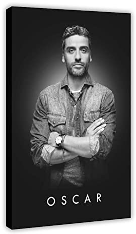 MOIT Star Oscar Isaac Leinwandposter Wandkunst Dekor Bild Gemälde für Wohnzimmer Schlafzimmer Dekoration Rahmen Stil 30 x 45 cm