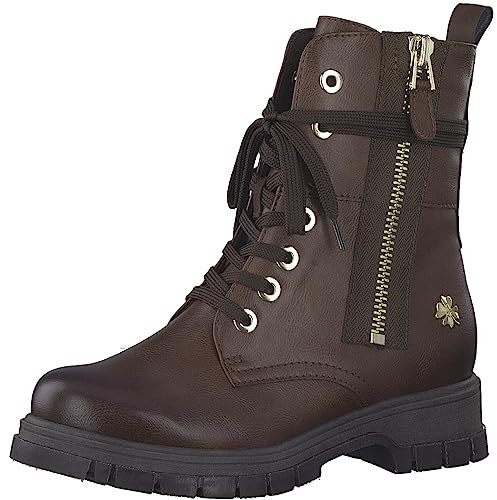 MARCO TOZZI by Guido Maria Kretschmer Damen Stiefeletten zum Schnüren Winter, Braun (Chestnut), 38