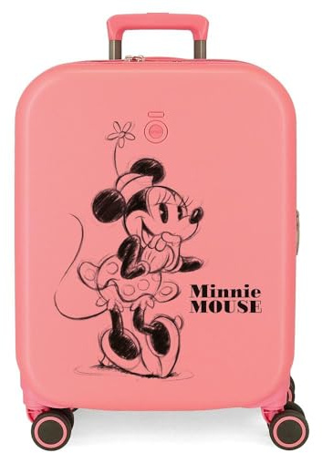 Disney Minnie Happiness Koralle Kabinenkoffer 40 x 55 x 20 cm starres ABS integrierter TSA-Verschluss 37 l 2,74 kg 4 Doppelrollen Handgepäck