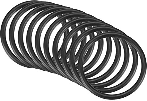QUARKZMAN 10 Stücke Nitrilkautschuk Gummiring Dichtungsanschluss Reparatur 39mm x 33mm x 3mm für Wasserhahn Klempner Reparatur Dichtung Verbindung, Schwarz