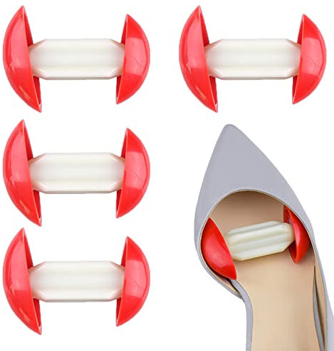 BSITSSS 4 Pz Tendiscarpe Regolabile, Allarga Scarpe Uomo Donna, Mini Forma Scarpea, llargare Scarpe, Forma per Scarpe, Nessun Danno alle Scarpe, Adatto per il Supporto di Tutti i Tipi di Scarpe(Rosso)