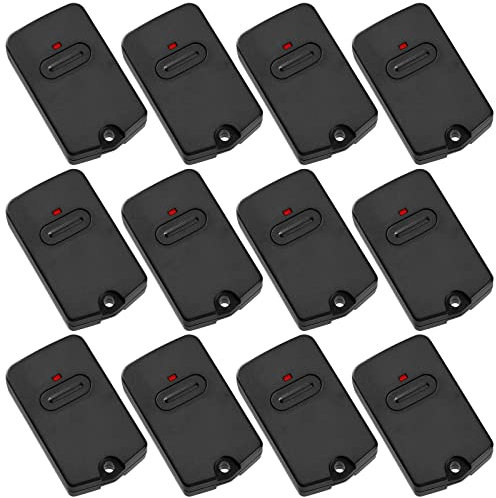 RB741 Remote Works Compatible with GTO RB741/ FM135 Remote, Compatible with Mighty Mule Gate Opener FM135 Transmitter Control, Single Button Gate Controller Garage Door Transmitter (Black, 12 Pcs)