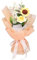 YIDADA Gehäkelter Blumenstrauß, handgefertigt, gestrickt, Blumenstrauß, künstliche Rose, Sonnenblume, Gänseblümchen, Dekoration, Tischdekoration, Muttertagsgeschenk