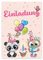 12 Premium Einladungskarten zum Kindergeburtstag + 12 Umschläge, Eule, Panda, Postkarte, 14,8x10,5cm, mit vorgedrucktem Text auf der Rückseite Einladung Karten Kinder Kids birthday