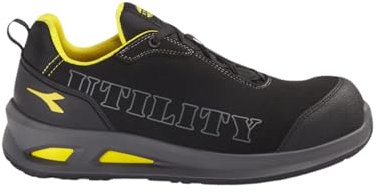 Utility Diadora Smart SOFTBOX Low S3L FO SR ESD, Scarpe Antinfortunistiche Unisex-Adulto, Nero, 42 EU