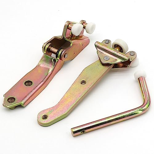 Fuworance Guides à Roulettes pour Porte Coulissante Passager Replacement Left Side Sliding Door Top Middle Bottom Roller Runner Guide Set fit for VW Transporter T4 (1990-2003)