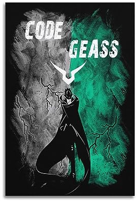VZRSQZK Code Geass Lelouch Poster, dekoratives Gemälde, Leinwand, Wandposter und Kunstdruck, modernes Familienschlafzimmer-Dekor-Poster, 20 x 30 cm
