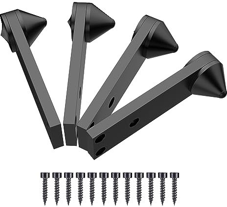 4 Stücke Lautsprecher Spikes Aluminium Spike Absorber Isolation Lautsprecher Spike Ständer,Stoßfest Spike für Bücherregale, Subwoofer,Bodentanks,Lautsprecher,Leistungsverstärker(149mmx40mmx51mm)