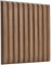 NOVECRAFTO Fluted Line Effect 3D Wall Panels - Pack of 6 Sheets 16.15 sq ft (1.5 sqm) - Decorative Cladding Panel Size 19.6x19.6 (50x50cm) - PVC Wall Panelling Fluted Line Design in Matte Wooden