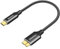 CLEEFUN USB Micro B auf USB C Kurz 0,3m, Langlebig Nylon USB 3.1 Micro-B (10Gbps) Festplattenkabel kompatibel mit Seagate, WD, Toshiba, Samsung Portable Externe Festplatte,Kamera und mehr
