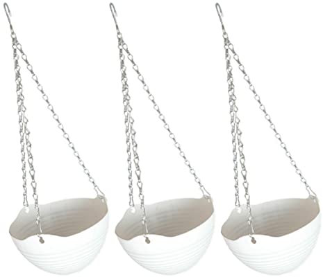 BESPORTBLE 3 Ensembles Cache-Pot Suspendu jardinière Murale Pot de Plante en Plastique Pots pour Plantes Pots de Plantation de Balcon chlorophytum Pots de Plantes de Jardin épaissir récipient