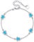 HUKKUN Schildkröten Armband Damen Silber 925: Schildkröte Armband mit Opal, Maritim, Geschenk für Frauen und Mädchen