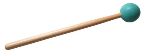 Tuning Fork Mallet Percussion, Wood Mallets Percussion Sticks, Mallet Spare Part Glockenspiel Mallet Rubber Beaters Musical Percussion Instrument Accessories for Chime Bar, Metallophone, Xylophone