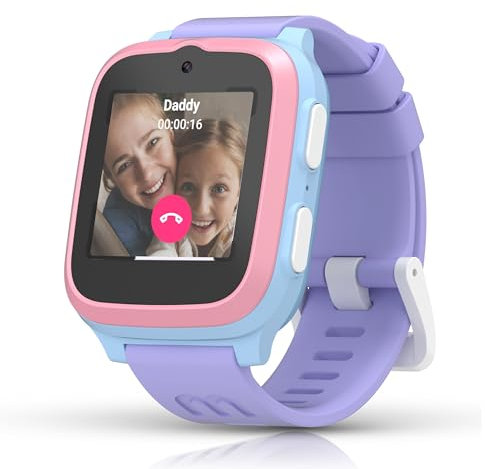 myFirst Fone S3+ Kinder-Smartwatch in Cotton Candy Mix mit GPS, Musikplayer, Kamera, Anruffunktion und Schulmodus