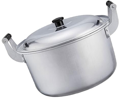 ANSNOW Vaporera Alimentos Ollas de Aluminio Olla de Sopa Olla de Agua Hirviendo Utensilios de Cocina Antiadherentes Olla de Alimentos Complementarios Utensilios de Cocina Olla de Restaurante Olla de