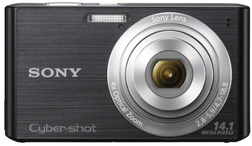 Sony Cyber-shot DSC-W610 14.1 MP Digital Camera with 4x Optical Zoom and 2.7-Inch LCD Black (Renewed)