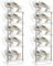 QWORK® 2 Stück Schuhregal Schmal, 5 Ebenen Schuhregal, Schräg Schuhablage, Schuhorganizer, Platzsparendes