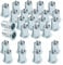 Rivet Nuts Kit, 100Pcs M6 Rivet Nuts, Threaded Rivets Nuts, Flat Head Insert Nutsert Kit with Box, Metric Assortment for Alloy Copper Fiberglass