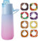 Luft Wasserflasche 750ml Sport Air Wasserflasche mit Pods BPA Frei Starterset 0 Zucker, Trinkflasche mit 8 Geschmack für Laufen Fitnessstudio (C)